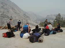 Photo: lunch along Merced River Canyon