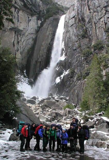 group at falls
