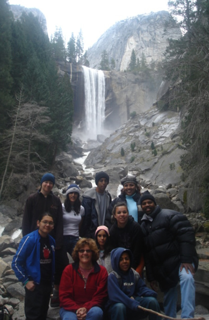 group at falls